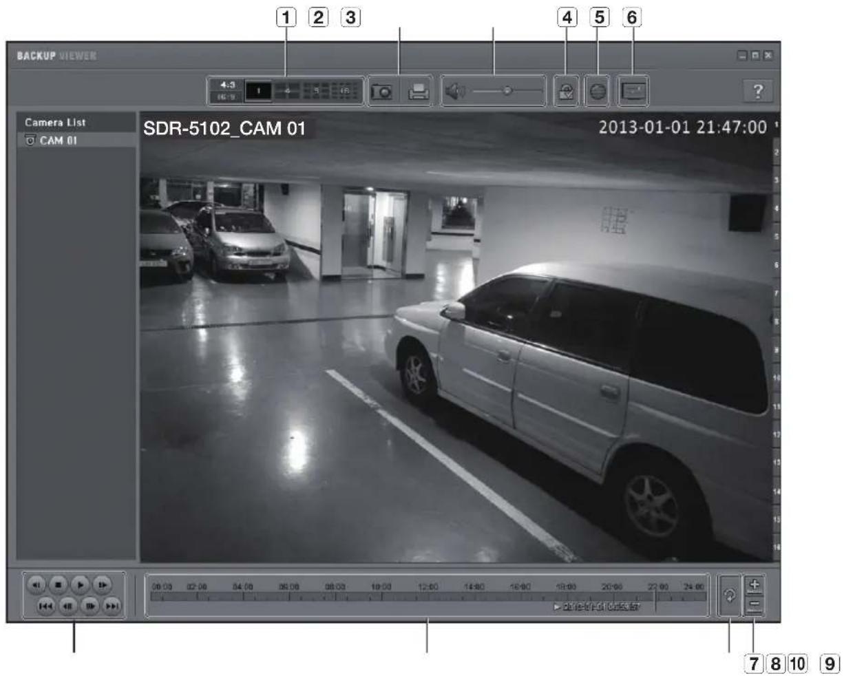 Hanwha SDS-P3042 - SEC BACKUP VIEWER - 1