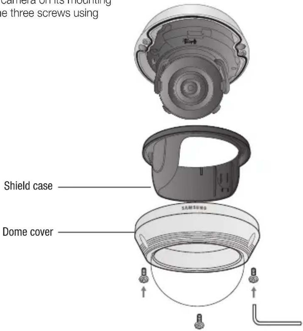 Hanwha Beyond SCV-5085 - Installing the camera on a ceiling or wall - 3