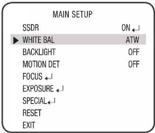 Hanwha SCO-2370 - White Balance (WHITE BAL) - 1