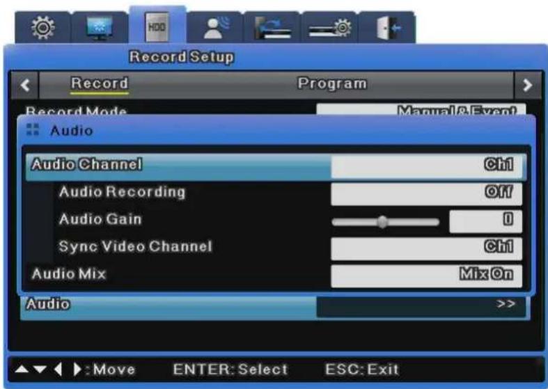 Hanwha SVR-3200 - Audio Setup - 1