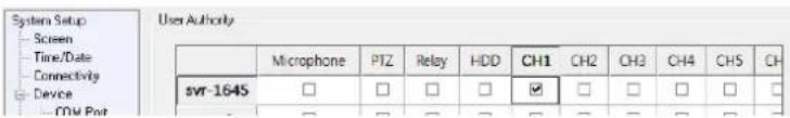 Hanwha SVR-3200 - Connection User setup - 4