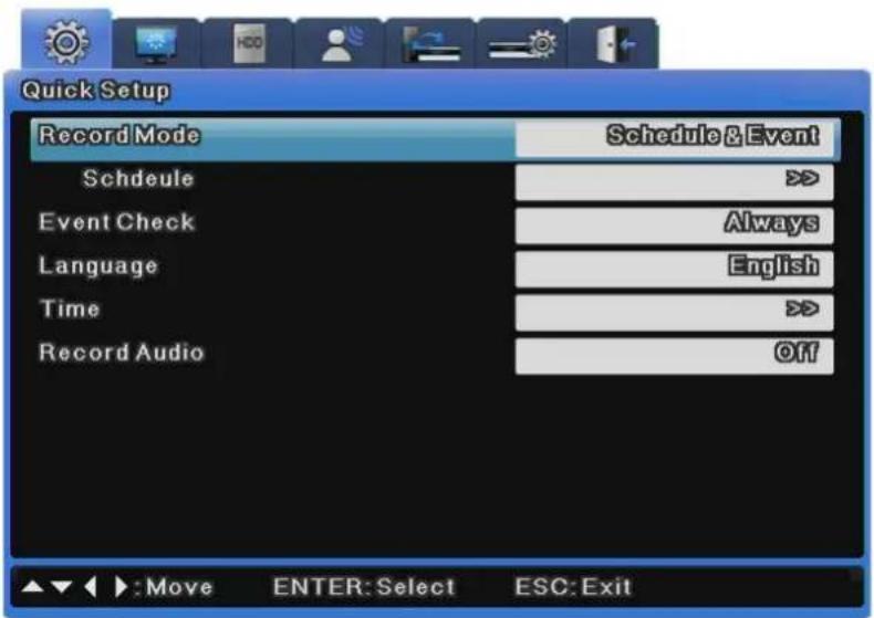 Hanwha SVR-3200 - Quick Record Setup (Quick Setup) - 1