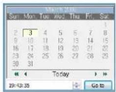 Hanwha SVR-3200 - Calendar Search - 1