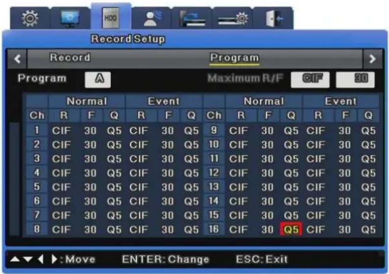 Hanwha SVR-3200 - Program Setup - 1