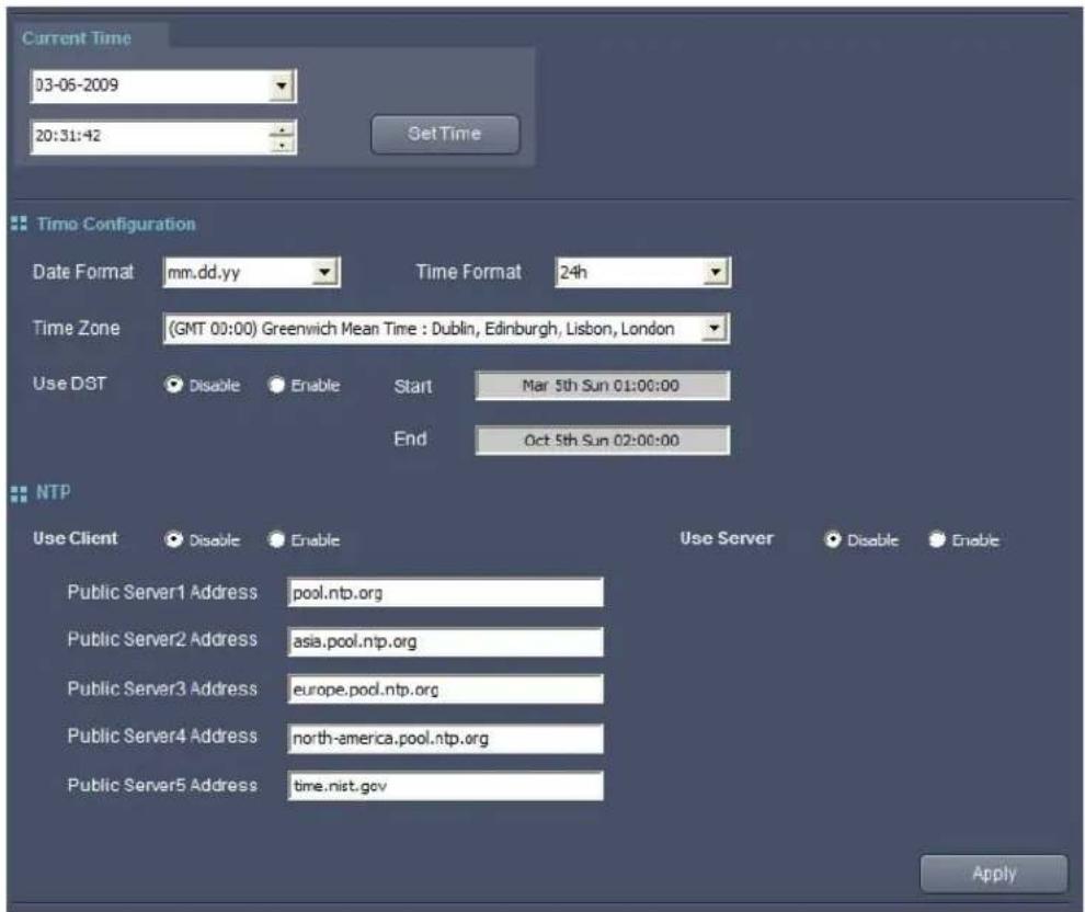 Hanwha SNR-6400 - Time Setup - 1