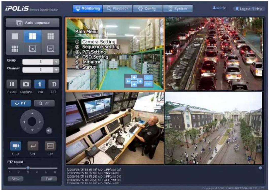 Hanwha SNR-6400 - OSD Control - 1
