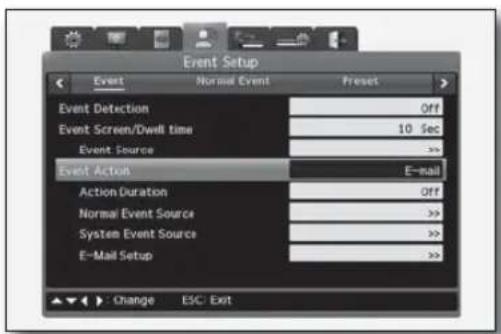 Hanwha SRD-480D - To synchronize the event via email - 1