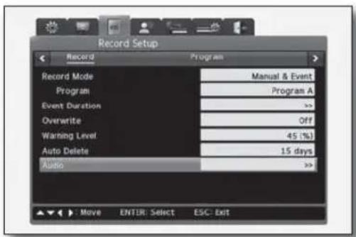 Hanwha SRD-480D - To configure the audio settings - 1
