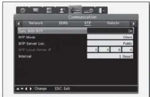 Hanwha SRD-480D - NTP Setting - 2