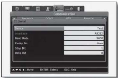 Hanwha SRD-480D - To set the serial port - 1