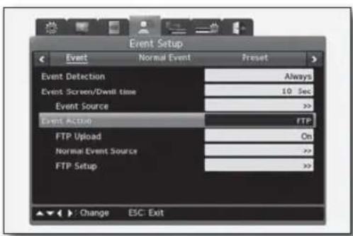 Hanwha SRD-480D - To synchronize the event via FTP - 1