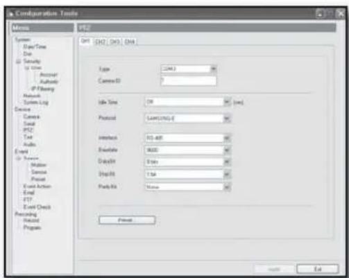 Hanwha SRD-480D - PTZ Setting - 1