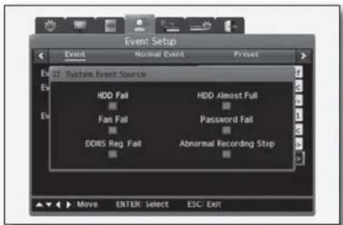 Hanwha SRD-480D - Event Setting - 5