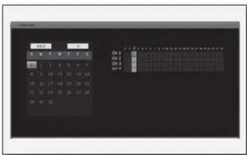 Hanwha SRD-480D - Calendar Search - 1