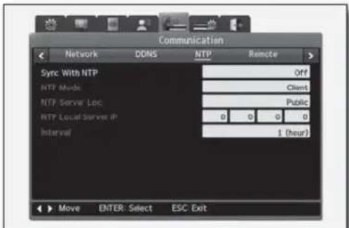 Hanwha SRD-480D - NTP Setting - 1