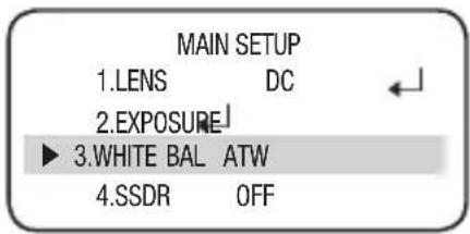 Hanwha SCD-2060E - WHITE BAL (WHITE BALANCE) - 1
