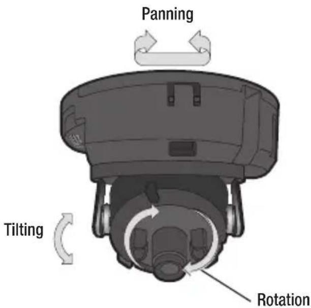 Hanwha SCD-6021 - Adjusting the monitoring direction for the camera - 1