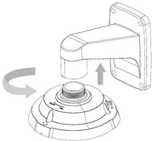 Hanwha SCP-2370RH - ◆ Fixing the installation base to the bracket - 1