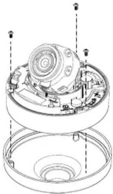 Hanwha SNV-8081R - Attaching to the unbundled adapter - 1