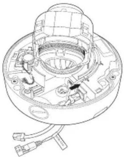 Hanwha SNV-8081R - Connecting waterproof power cable and LAN cable - 3