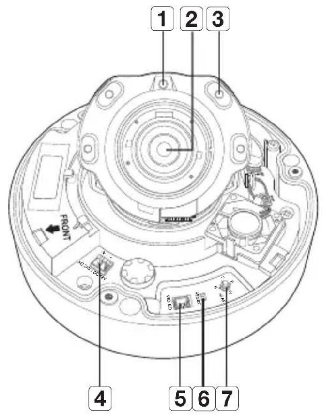 Hanwha SNV-8081R - Components - 1