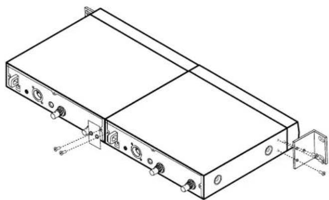 Vocopro Benchmark-Dual-HH - Installing the Receivers and Antenna Distributor into the Flight Case - 2