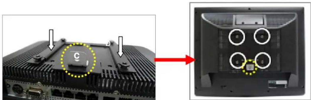 POS-X EVO-TM2B - 3-3 Wall Mount Kit - 3