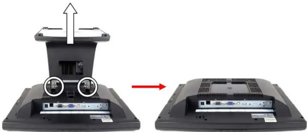 POS-X EVO-TM2B - 4-1 Remove the System Stand - 1