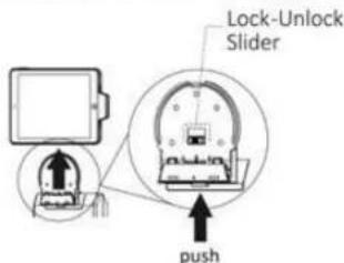 Lock-Unlock Slider push