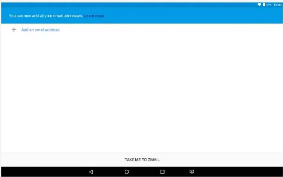 LENOVO Mototab 4 - Setting up a Gmail account - 1