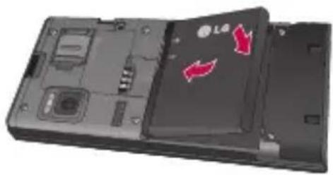 LG BL20V - 取下電池蓋和電池 - 3