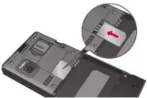 LG BL20V - Install the USIM card - 1