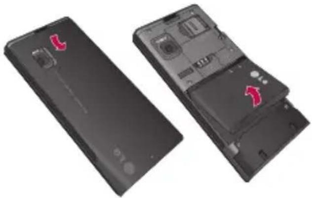 LG BL20V - 卸下电池盖,取出电池。 - 1
