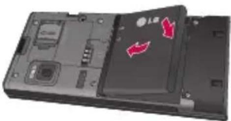 LG BL20V - Install the battery - 1