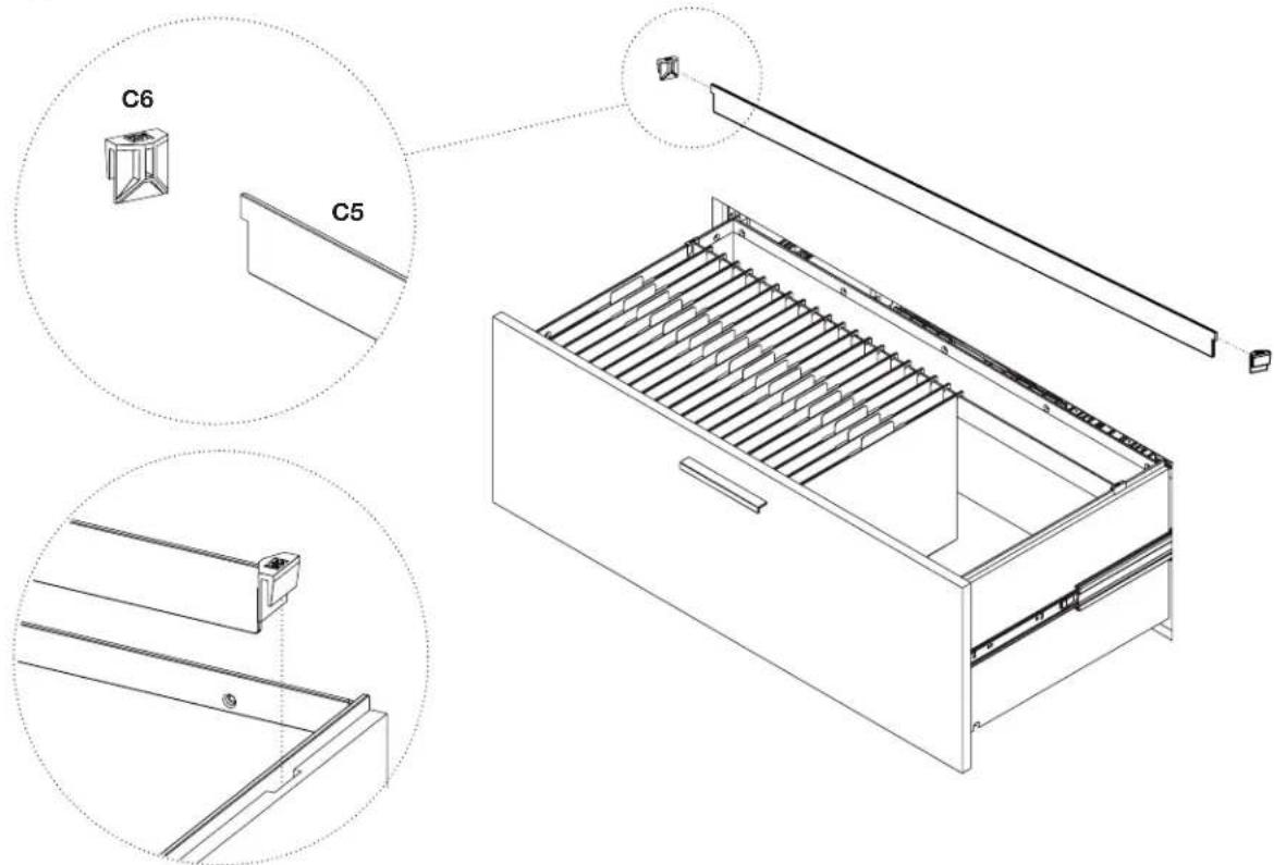 BDI Corridor 6529 - Step 8 - File Bar Installation (Option B) - 1