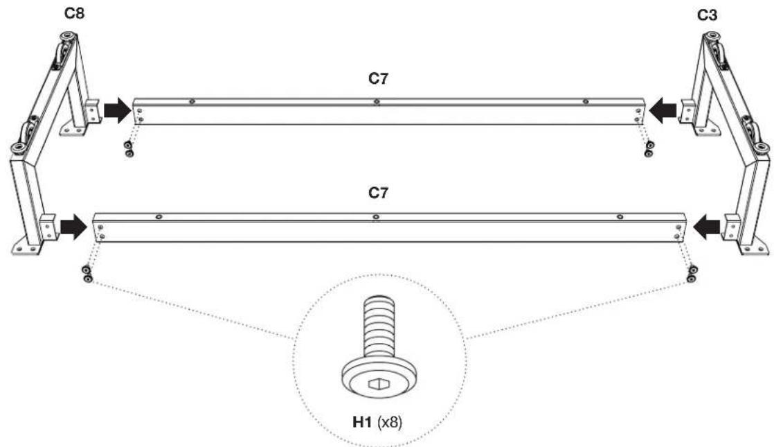 BDI Corridor 6529 - Step 2 - Build Base Assembly - 1