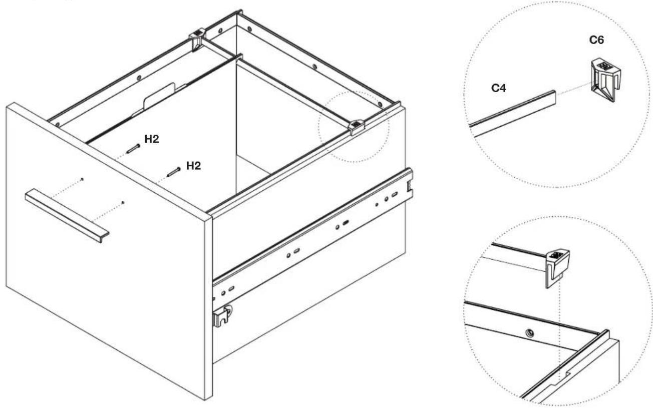 BDI Centro 6407 - Step 4 - File Bar Installation (Letter File) - 1