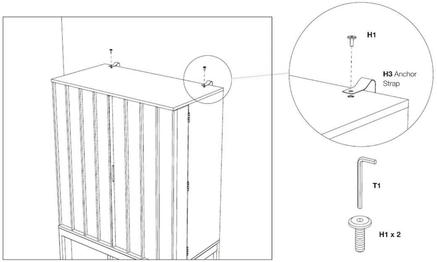 BDI Cosmo 5720 - Step 6 - Wall Attachment - 1