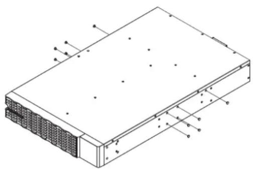 CyberPower Smart App Online BP144VL2U01 - Step 2: Rackmount ear & hanging bracket installation - 1