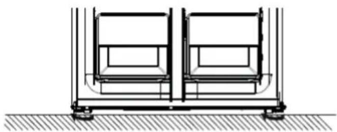 Aldi STR-H470FF - Levelling the appliance - 3