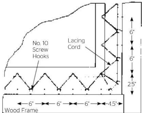 DA-LITE Lace and Grommet 40397 - Suggested Methods Of Installation - 5