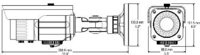256.6 mm 11.8" 100.9 mm 4.0" 101.5 mm 4.0" 98.0 mm 3.5"