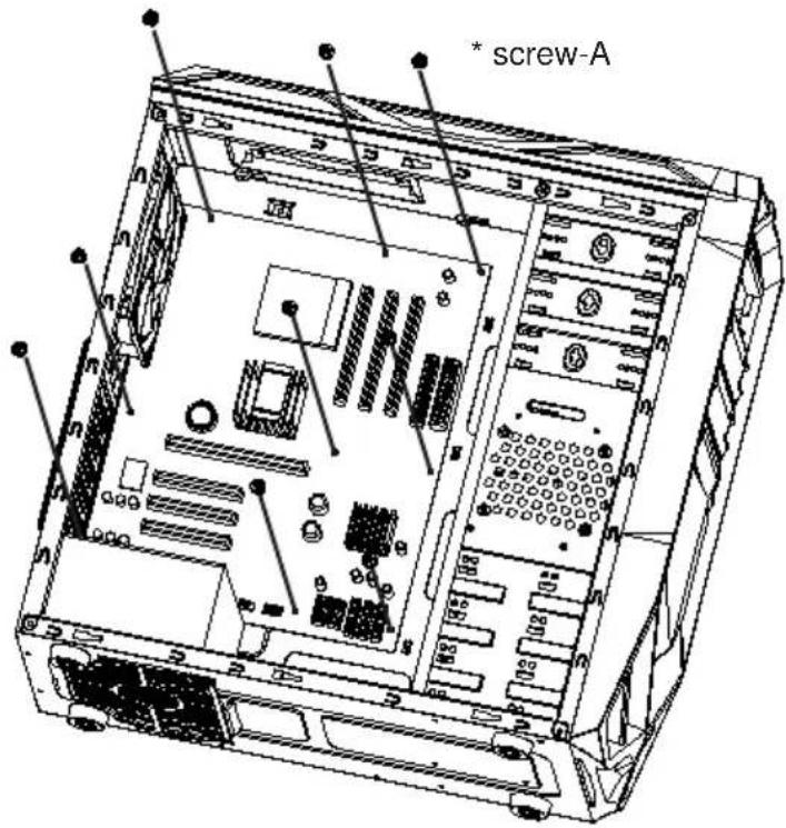 Rosewill Galaxy - Installing Motherboard - 2