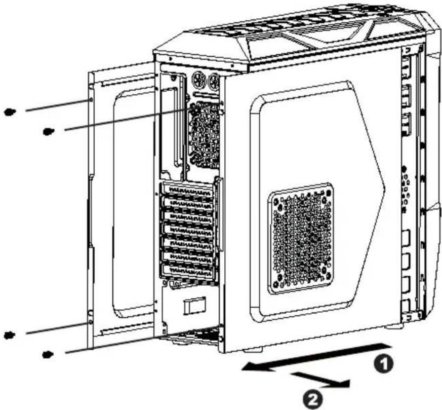 Rosewill Galaxy - Opening Chassis - 1