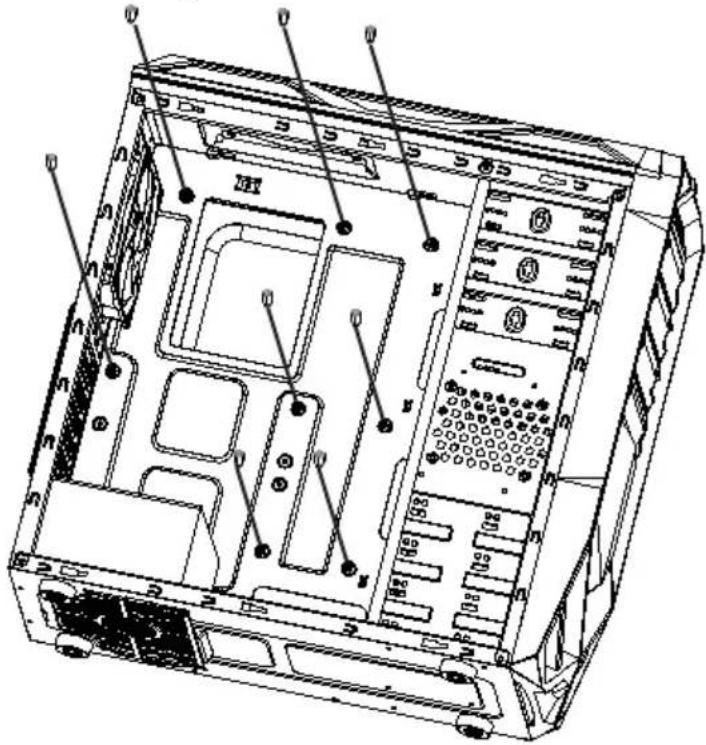 Rosewill Galaxy - Installing Motherboard - 1