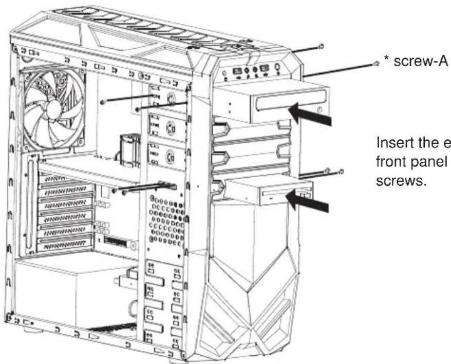 Rosewill Galaxy - Installing External 5.25"/3.5" Device (Applies to Galaxy-01) - 1
