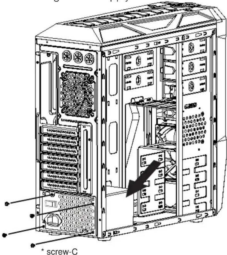 Rosewill Galaxy - Installing Power Supply - 1