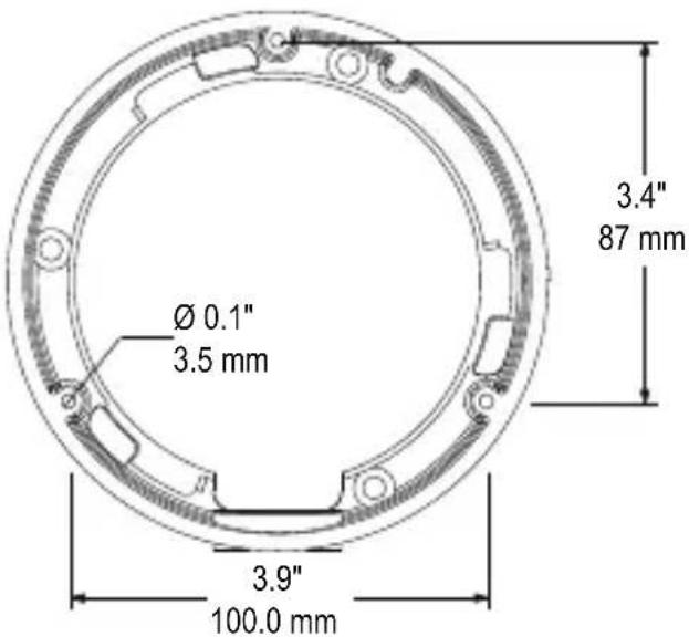 Ø 0.1" 3.5 mm 3.9" 100.0 mm 3.4" 87 mm