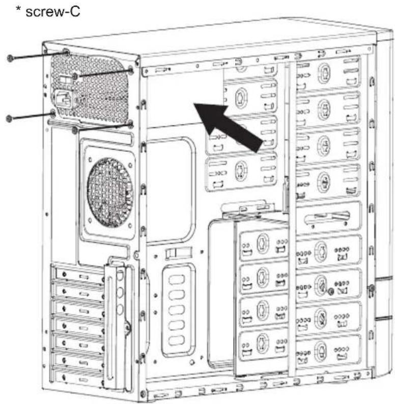 Rosewill FB-04 - Installing Power Supply - 1