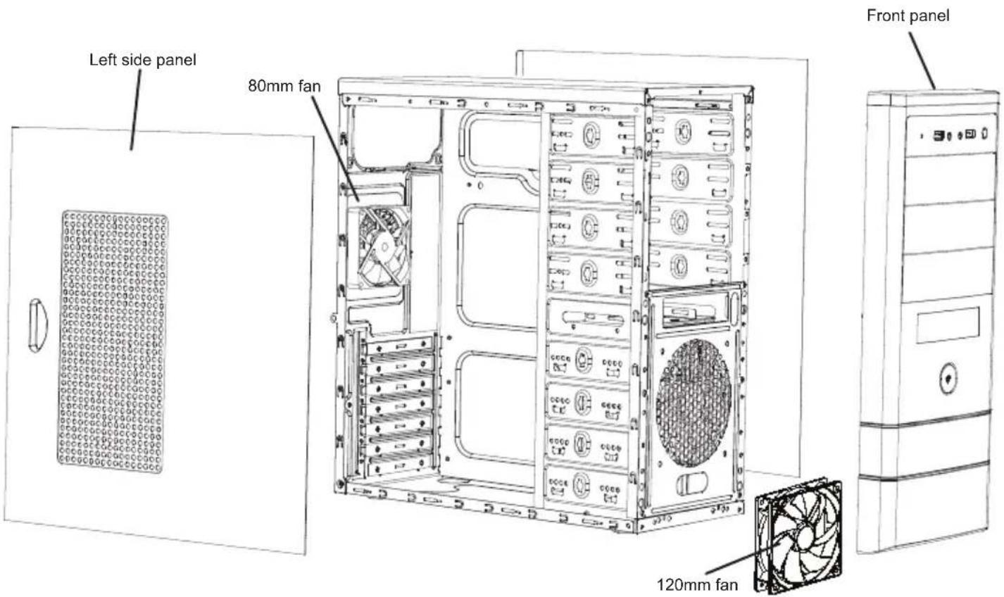 Rosewill FB-04 - Disassemble Chart - 1